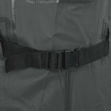 Chest Waders with Boots and Belt Dark Green Size 43 4016995
