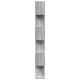 Room Divider Bookcase 6-Tier Grey Sonoma 70x24x193 cm Engineered Wood 858089