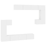Wall-mounted TV Cabinet White Engineered Wood 3114590