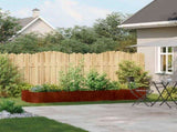 Garden Planter Rusty 280 x 80 x 40 cm 860765