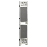 3-Panel Room Divider Grey 105x165 cm Fabric 338554