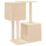 Cat Tree with Sisal Scratching Posts Cream 86 cm 172100