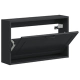 Wall-Mounted Shoe Cabinet UTRECHT 71 x 17 x 43 cm Black 897726
