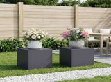 Plant Stand 2 pcs Anthracite 40 x 40 x 40 cm Galvanised Steel 8012521