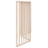 Dog Gate Foldable 3 Panels 150 cm Poplar Wood 352174
