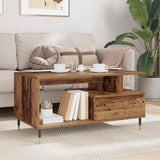 Coffee Table Old Wood 90 x 49 x 45 cm Engineered Wood 882705