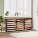 Radiator Cover Old Wood 205 x 21.5 x 83.5 cm Engineered Wood 852724