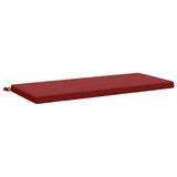 2-Piece Bench Cushions SOEST 2 pcs 100% Polyester Wine Red 949311