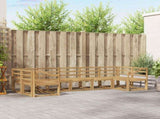 Outdoor Sofa Set 7 pcs White Solid Acacia Wood 3388168