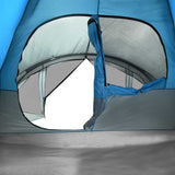 Family Tent Tunnel 6-Person Blue Waterproof 4009459