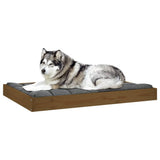 Dog Bed Honey Brown 101.5x74x9 cm Solid Wood Pine 820869