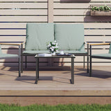 Garden Table Anthracite 55x40x37 cm Steel 355821