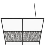 Walk-in Shower Wall with Clear ESG Glass 140x195 cm Black 151032