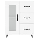 Highboard White 69.5x34x180 cm Engineered Wood 3198625