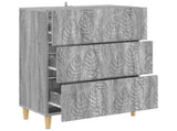Drawer Cabinet Grey Sonoma 66 x 34.5 x 90 cm Engineered Wood 895071