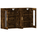 Wall Mounted Cabinets 2 pcs Smoked Oak Engineered Wood 3197902
