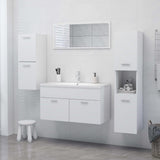 Bathroom Cabinet White 30x30x80 cm Engineered Wood 804988