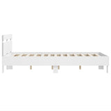 Bed Frame without Mattress White 135x190 cm Double 3207441