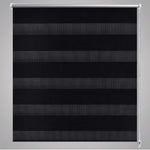 ZNTS Zebra Blind 140 x 175 cm Black 240224