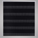 ZNTS Zebra Blind 140 x 175 cm Black 240224