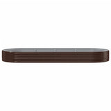 Garden Raised Bed Galvanised Steel 373x140x36 cm Brown 319035