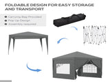3 x 3 Meters Pop Up Water Resistant Gazebo Wedding Camping Party Tent Canopy Marquee with Carry Bag T3398P310882