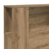 Headboard Cabinet Artisian Oak 200x18.5x102.5 cm Engineered Wood 856887