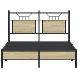 Bed Frame without Mattress Sonoma Oak 120x200 cm Engineered Wood 4106942