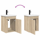 Bathroom Vanity Unit with Tap Sonoma Oak 42 x 40 x 74.5 cm 889531