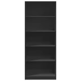 Wardrobe Black 80x50x200 cm Engineered Wood 3307721