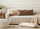 Throw Pillow 6 pcs HEERLEN Brown 40 x 80 cm Chenille Fabric 925790