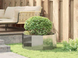 Planter Silver 60 x 60 x 35 cm Galvanised Steel 883743