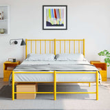 Bedside Cabinets 2 pcs Mustard Yellow 34.5x39x44 cm Steel 841758