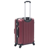 Hardcase Trolley Set 3 pcs Wine Red ABS 91874