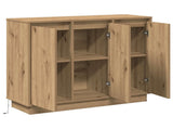 LED Sideboard Artisan Oak 90 x 32 x 75 cm Engineered Wood 869681