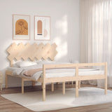 Senior Bed without Mattress 140x200 cm Solid Wood 3195546