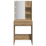 Dressing Table with LED Artisan Oak 60x40x140 cm 857000