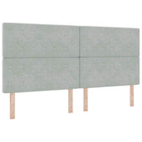 Headboard with Headboard Light Grey 200 cm Faux Leather 3337776