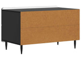 Bedside Cabinet Black 62 x 34.5 x 49.5 cm Engineered Wood 894316