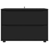 Storage Cabinet 80 x 48 x 57 cm Engineered Wood Black 888818