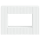 Console Table Striped White 101 x 29 x 74 cm Engineered Wood 899877