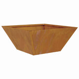 Garden Planter 5 pcs Rusty 35 x 35 x 15 cm Weathering Steel 873809