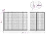 Gabion with 5 mm Wire and 5x2.5 cm Mesh 950x50x150 cm 3463813