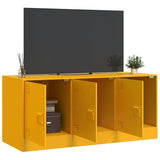 TV Cabinet Mustard Yellow 99x39x44 cm Steel 841646