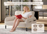 GOMYWAY corduroy fabric, comfortable monochrome single person wide seat chair, suitable for living W2678P422244