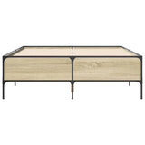 Bed Frame without Mattress Sonoma Oak 150x200 cm King Size 3279793