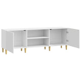 TV Cabinet High Gloss White 150 x 31 x 50 cm Engineered Wood 894689