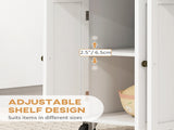 Rolling Kitchen Island Storage Trolley with Rubber Wood Top & Drawers for Dining Room, White T3398P329526