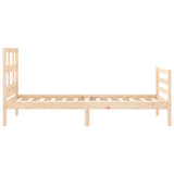 Bed Frame without Mattress 90x200 cm Solid Wood 3194816