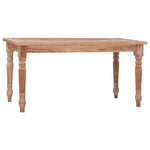 ZNTS Batavia Coffee Table 90x50x45 cm White Wash Solid Teak Wood 316036